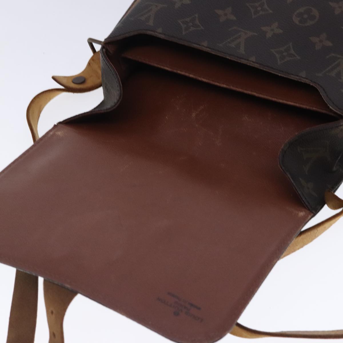 LOUIS VUITTON Monogram Cartouchiere MM Shoulder Bag M51253 LV Auth bs18875