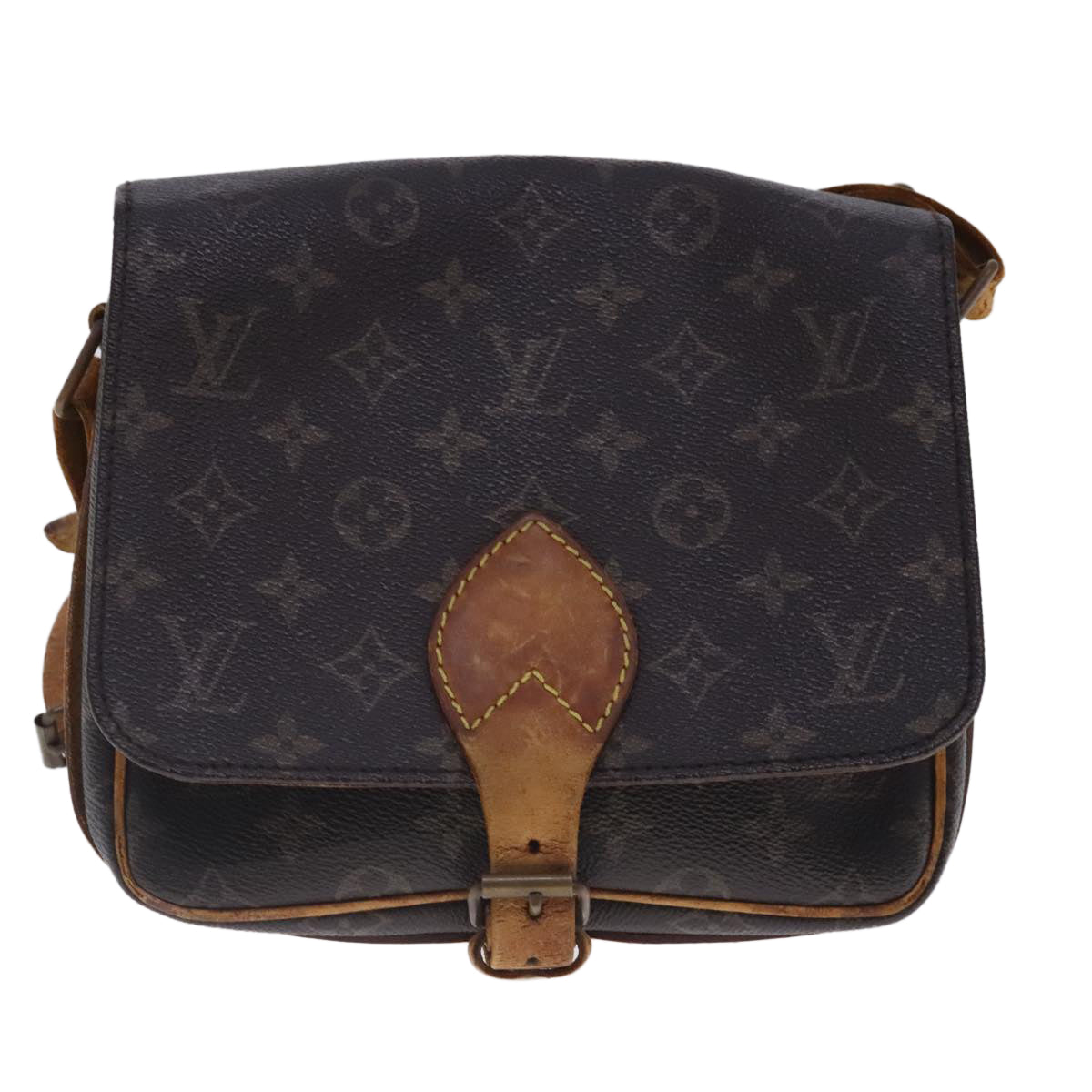 LOUIS VUITTON Monogram Cartouchiere MM Shoulder Bag M51253 LV Auth bs18875