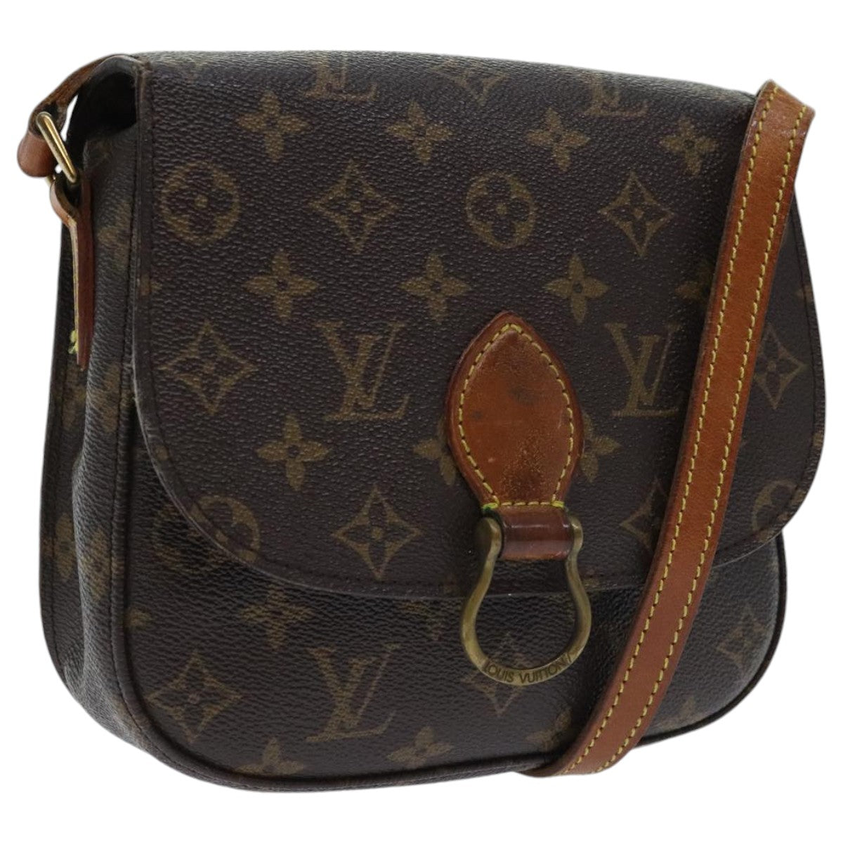 LOUIS VUITTON Monogram Saint Cloud MM Shoulder Bag M51243 LV Auth bs18876