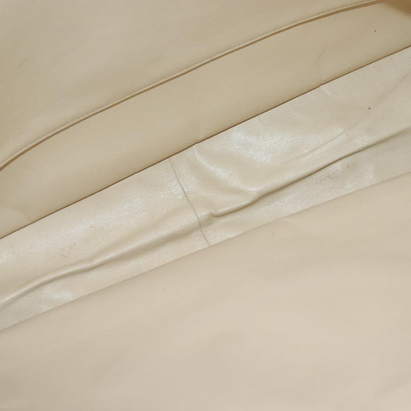 CHANEL COCO Mark Chain Tote Bag Caviar Skin Beige Gold CC Auth bs18886