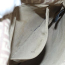 FENDI Zucchino Canvas Shoulder Bag Beige Gold Auth bs18891-21