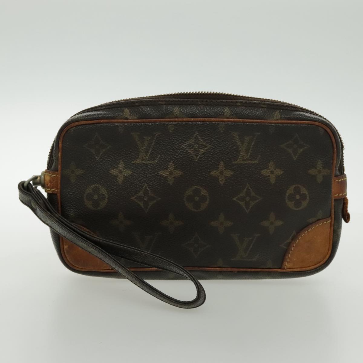 LOUIS VUITTON Monogram Clutch Bag 2Set LV Auth bs18926