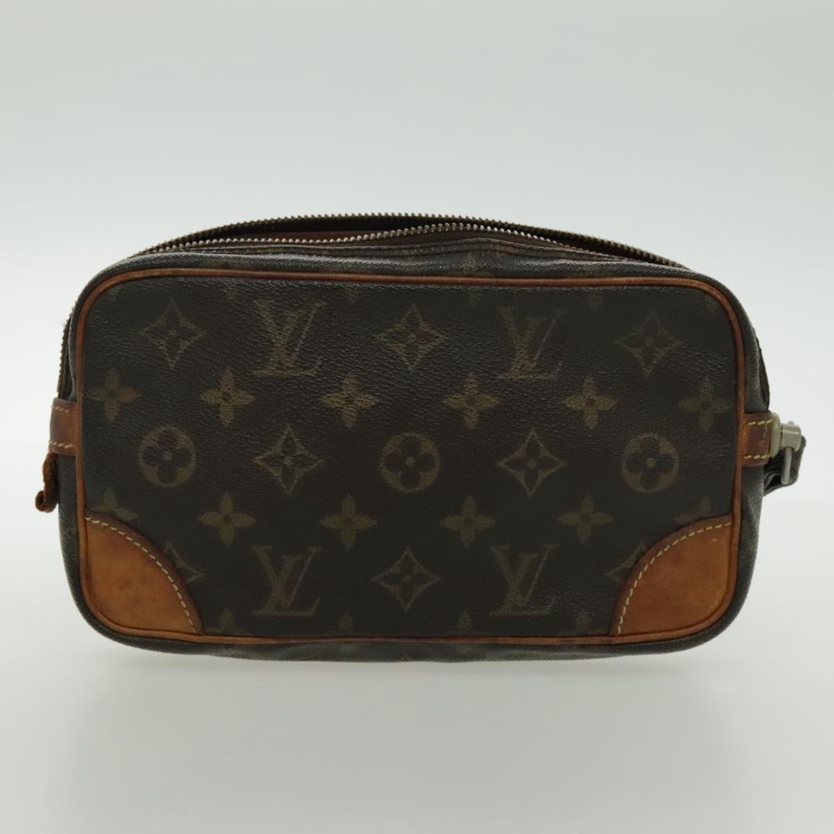 LOUIS VUITTON Monogram Clutch Bag 2Set LV Auth bs18926