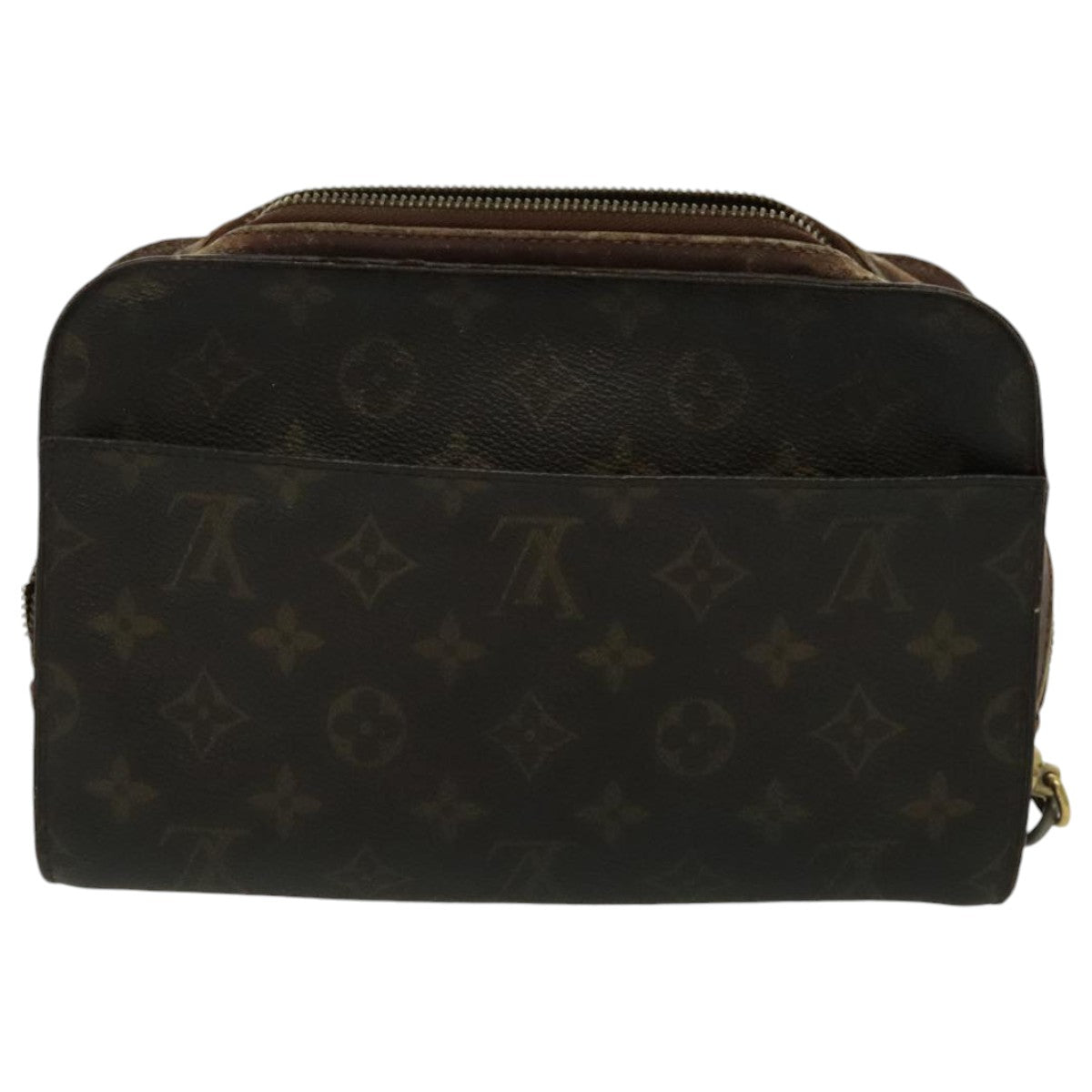 LOUIS VUITTON Monogram Clutch Bag 2Set LV Auth bs18926