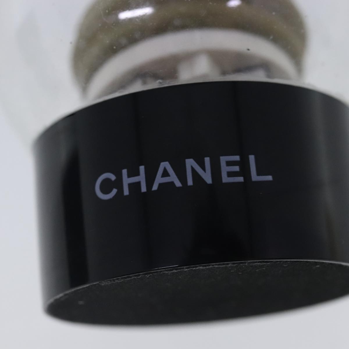 CHANEL Snow Globe 2Set Clear CC Auth bs18933