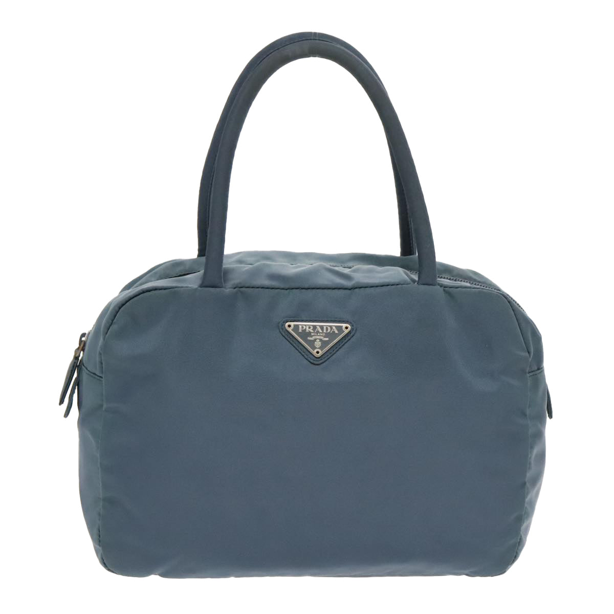 PRADA Hand Bag Nylon Blue Auth bs18964