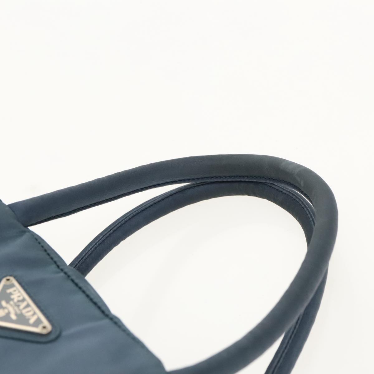 PRADA Hand Bag Nylon Blue Auth bs18964