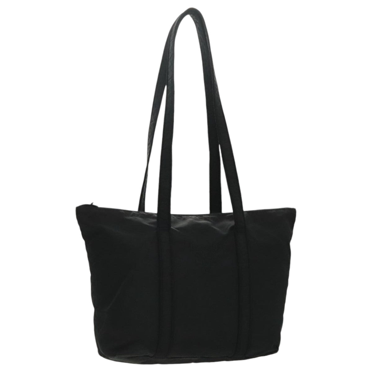 PRADA Tote Bag Nylon Black Auth bs18966