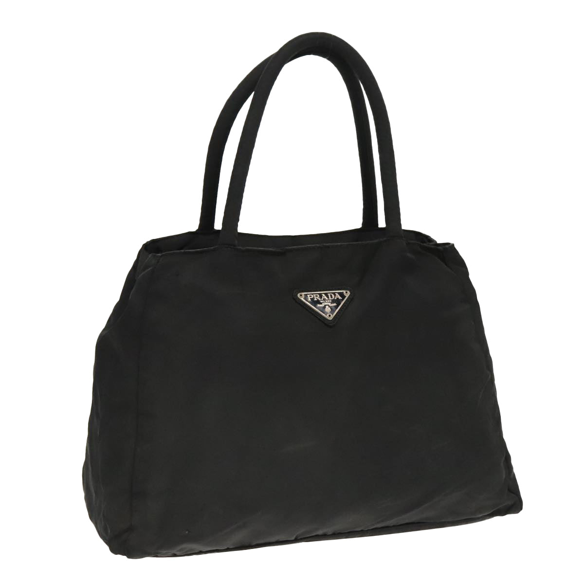 PRADA Hand Bag Nylon Black Auth bs18967