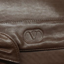 VALENTINO Shoulder Bag Leather Brown Auth bs18971-18