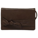 VALENTINO Shoulder Bag Leather Brown Auth bs18971-13