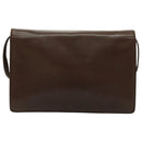 VALENTINO Shoulder Bag Leather Brown Auth bs18971-2