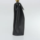 Salvatore Ferragamo Hand Bag Leather Gray Gold Auth bs18987-3