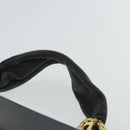 Salvatore Ferragamo Hand Bag Leather Gray Gold Auth bs18987-8