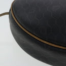 Christian Dior Honeycomb Canvas Shoulder Bag PVC Black Brown Silver Auth bs18994-15