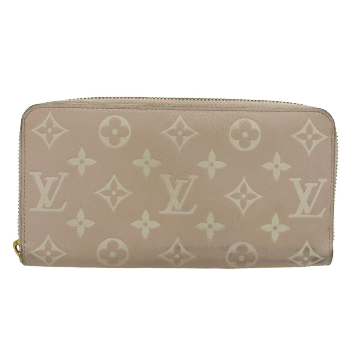 LOUIS VUITTON Monogram Empreinte Zippy Wallet Pink Yellow M81279 LV Auth bs19005 - 0