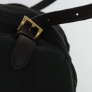 PRADA Backpack Nylon Green Gold Auth bs19006-9