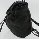 PRADA Backpack Nylon Green Gold Auth bs19006-3