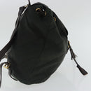 PRADA Backpack Nylon Green Gold Auth bs19006-4
