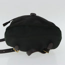 PRADA Backpack Nylon Green Gold Auth bs19006-5