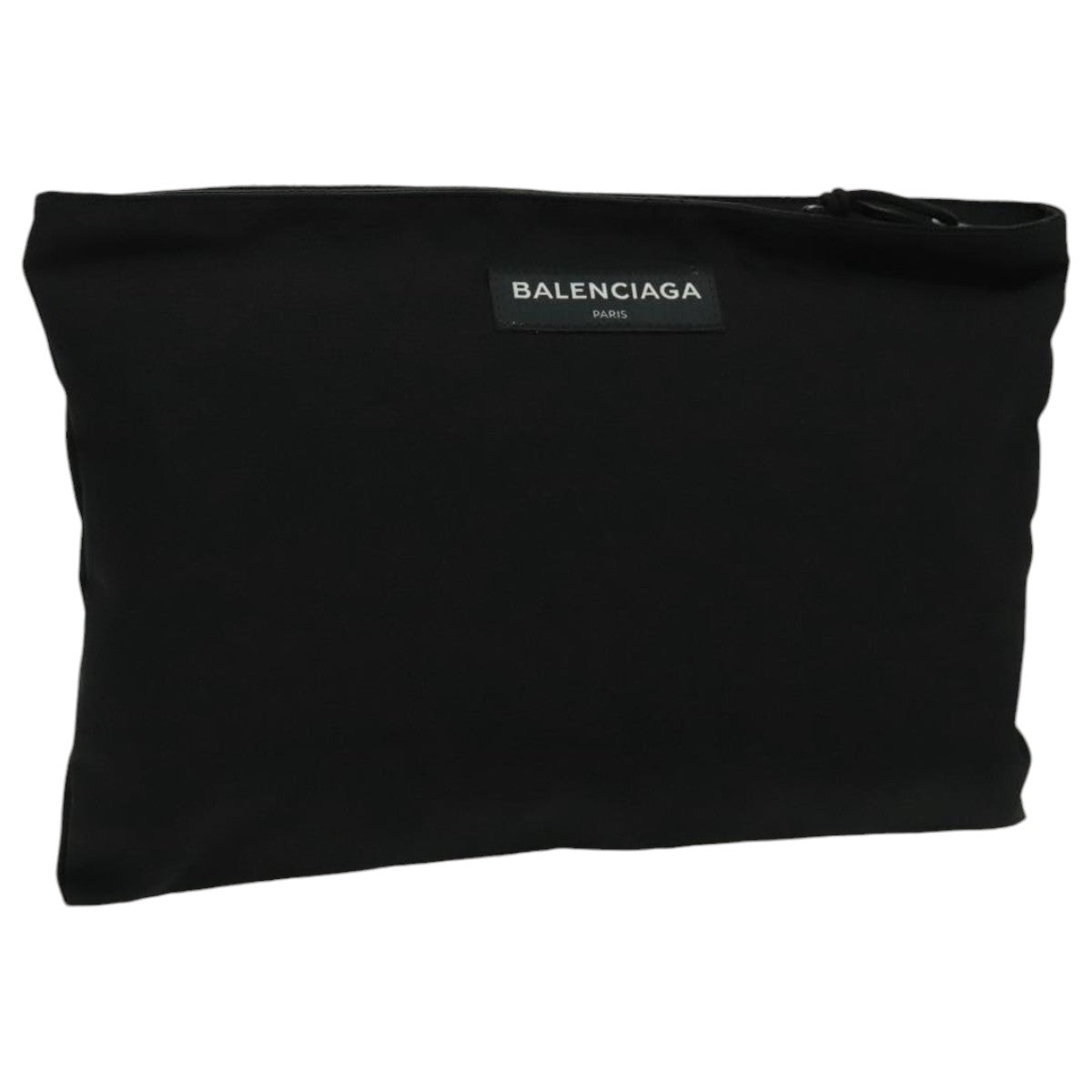 BALENCIAGA Clutch Bag Canvas Black 459745 Auth bs19010