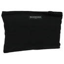 BALENCIAGA Clutch Bag Canvas Black 459745 Auth bs19010-1