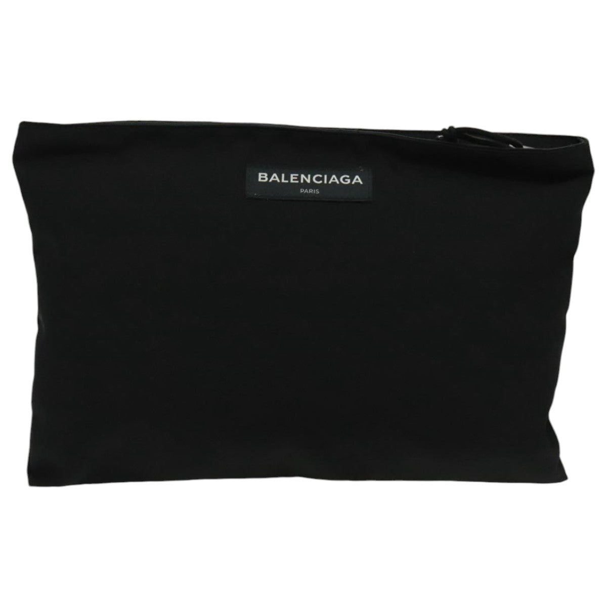 BALENCIAGA Clutch Bag Canvas Black 459745 Auth bs19010