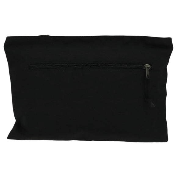 BALENCIAGA Clutch Bag Canvas Black 459745 Auth bs19010