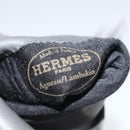 HERMES Gloves Leather Gray Auth bs19011-18