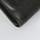 Berluti Calligraphy Long Wallet Leather Black Auth bs19016-15