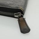 Berluti Calligraphy Long Wallet Leather Black Auth bs19016-9