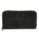 Berluti Calligraphy Long Wallet Leather Black Auth bs19016-13