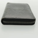 Berluti Calligraphy Long Wallet Leather Black Auth bs19016-3