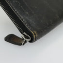 Berluti Calligraphy Long Wallet Leather Black Auth bs19016-7