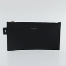 SAINT LAURENT Tote Bag Leather Black Auth bs19023-22