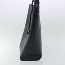 SAINT LAURENT Tote Bag Leather Black Auth bs19023-4