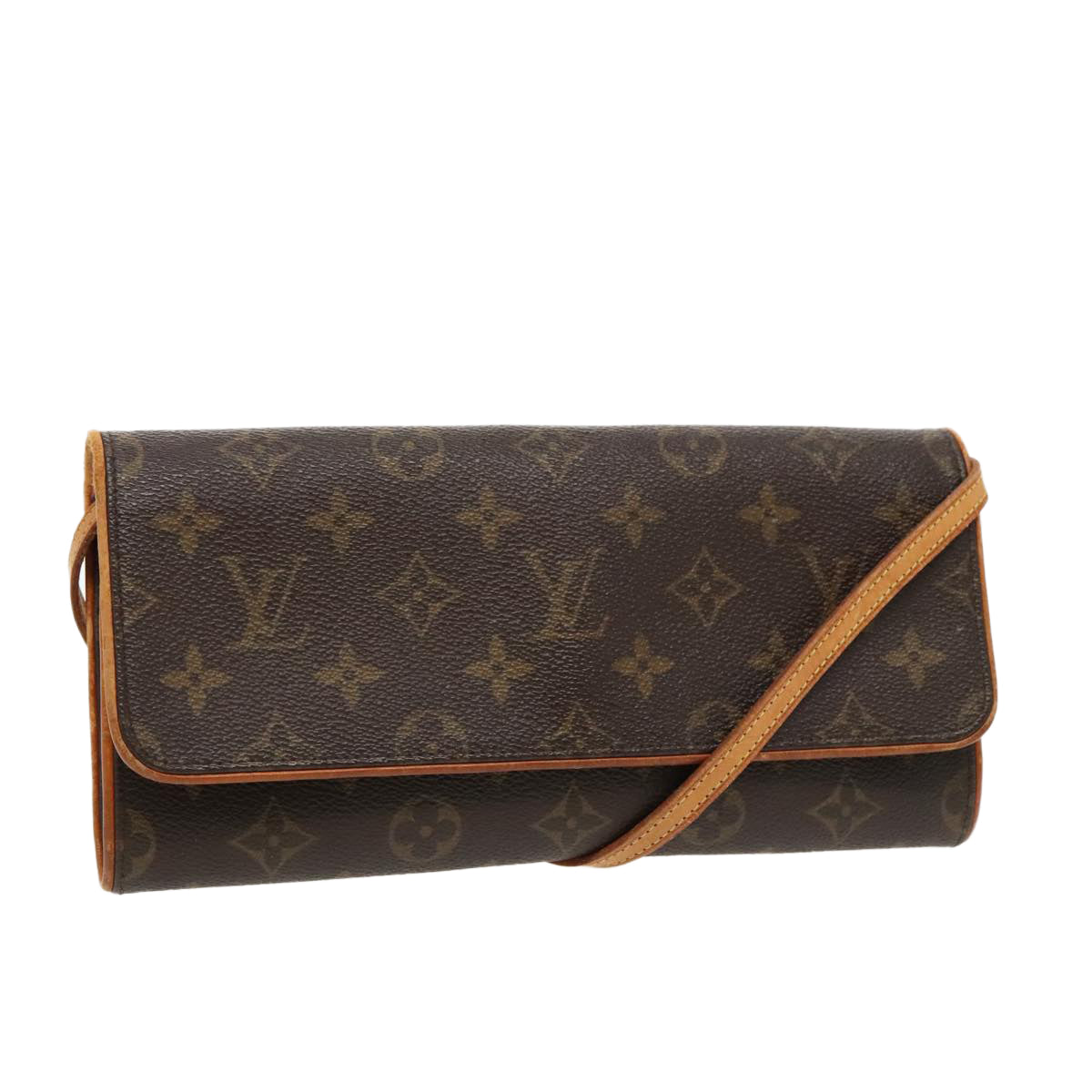 LOUIS VUITTON Monogram Pochette Twin GM Shoulder Bag M51852 LV Auth bs19027