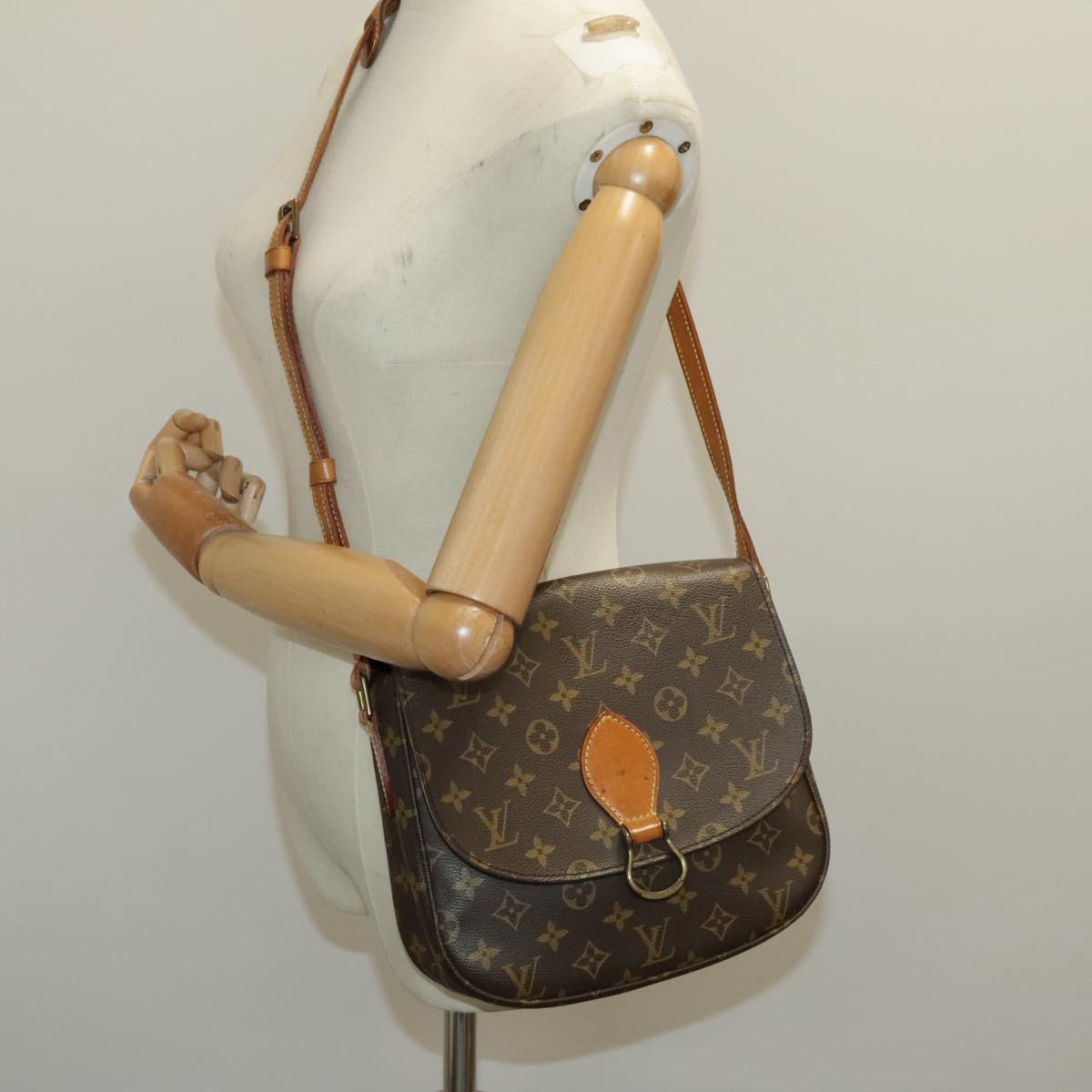 LOUIS VUITTON Monogram Saint Cloud GM Shoulder Bag M51242 LV Auth bs19028