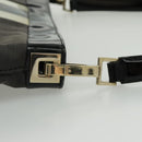 GUCCI Shoulder Bag Canvas Black Gold 001 4231 Auth bs19038-15