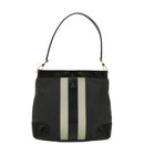 GUCCI Shoulder Bag Canvas Black Gold 001 4231 Auth bs19038-2