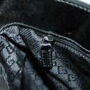 GUCCI Shoulder Bag Canvas Black Gold 001 4231 Auth bs19038-20