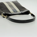 GUCCI Shoulder Bag Canvas Black Gold 001 4231 Auth bs19038-8