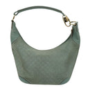 GUCCI Shoulder Bag Suede Blue Gold 001 4158 Auth bs19039-2