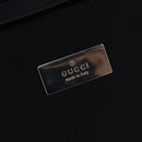 GUCCI Shoulder Bag Canvas Black Silver Auth bs19043-17