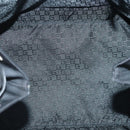 GUCCI Shoulder Bag Canvas Black Silver Auth bs19043-10