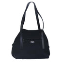 GUCCI Shoulder Bag Canvas Black Silver Auth bs19043-1