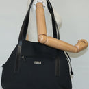 GUCCI Shoulder Bag Canvas Black Silver Auth bs19043-21