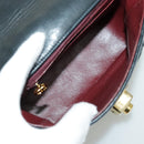 CHANEL Matelasse Shoulder Bag Lamb Skin Black Gold CC Auth bs19046-10