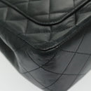 CHANEL Matrasse Chain Shoulder Bag Lamb Skin Black Gold CC Auth bs19047A-14