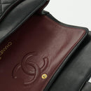 CHANEL Matrasse Chain Shoulder Bag Lamb Skin Black Gold CC Auth bs19047A-22